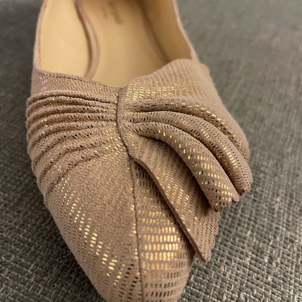 Kate Spade Metallic flats, size 10. - Picture 3 of 4